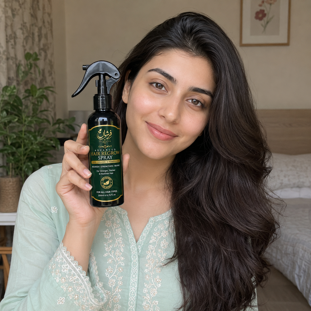 Farshaa Organics Hair Regrow Spray premium lifestyle product image